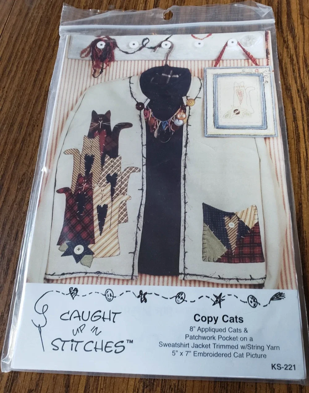 Copy Cats Sweatshirt Jacket Pattern Leaflet by Caught Up in Stitches